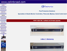 Tablet Screenshot of colinbroad.com